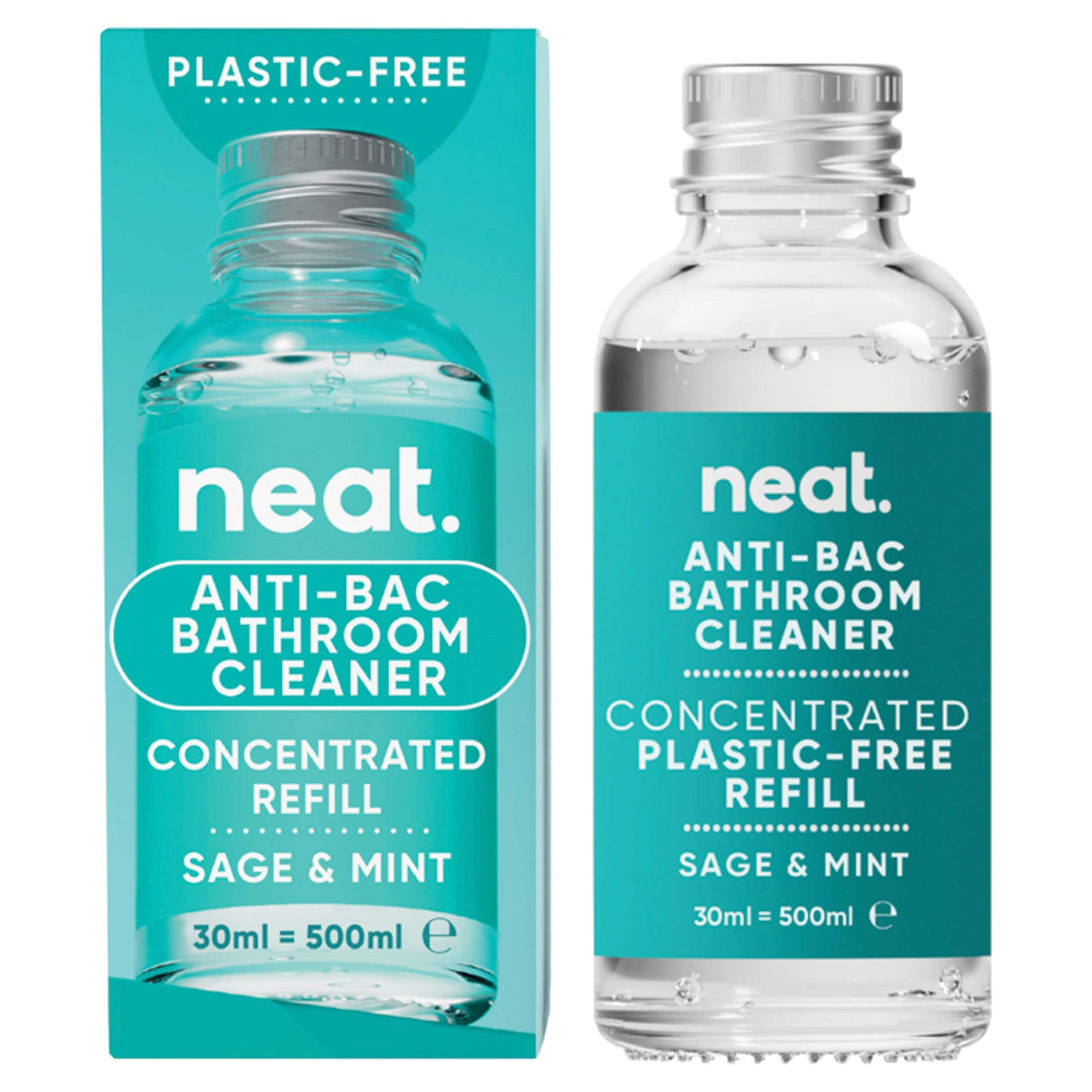 Neat Anti-Bacterial Bathroom Cleaner Sage & Mint Refill 30 ml