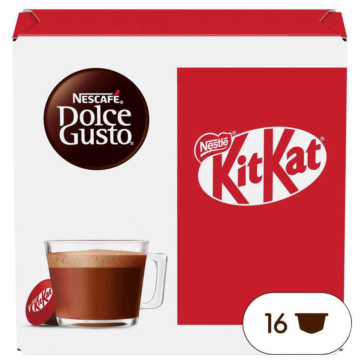 Nescafe Dolce Gusto Kit Kat Cocoa Beverage Pods x 16 256 g