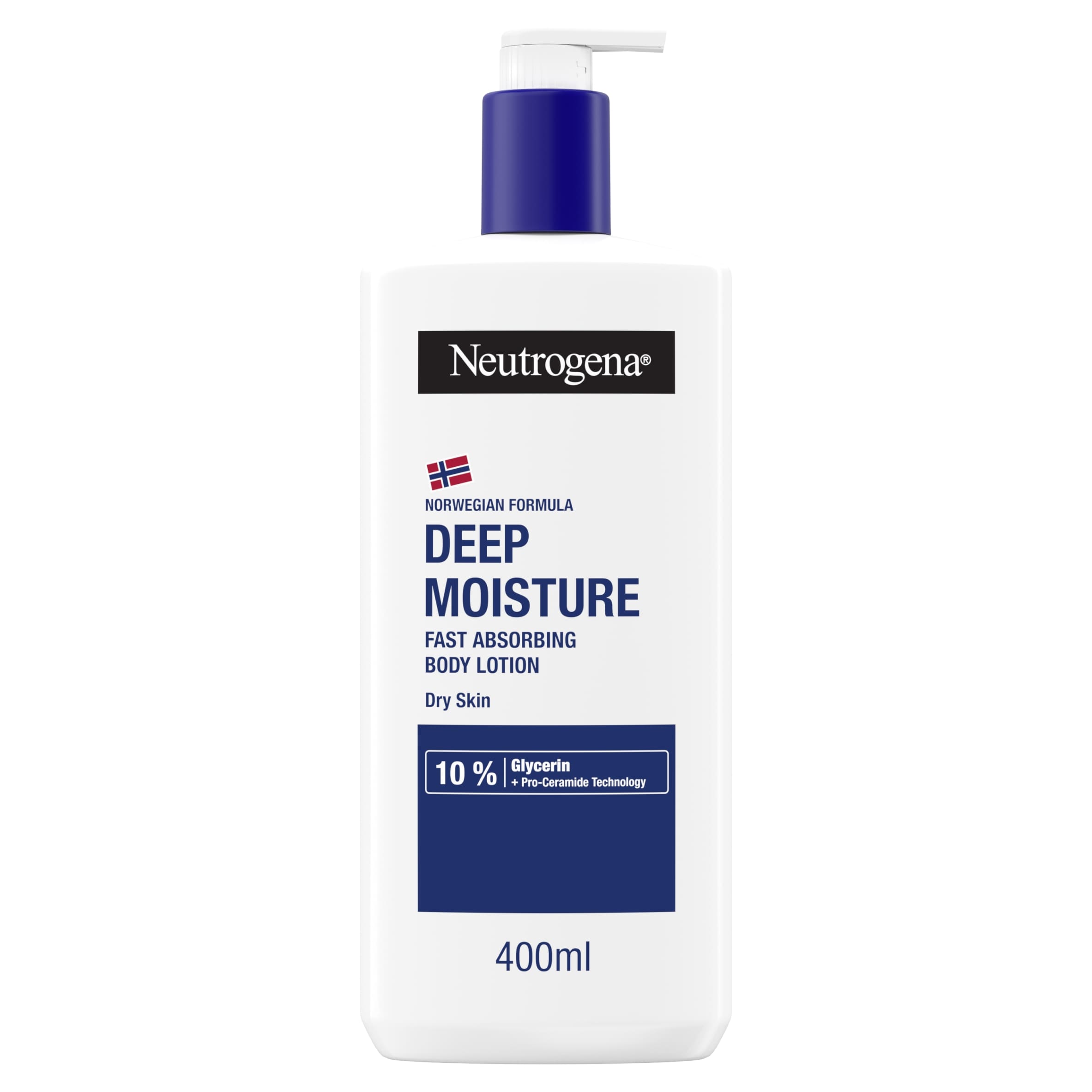 Neutrogena Deep Moisture Fast-Absorbing Body Lotion Moisturiser 400 ml