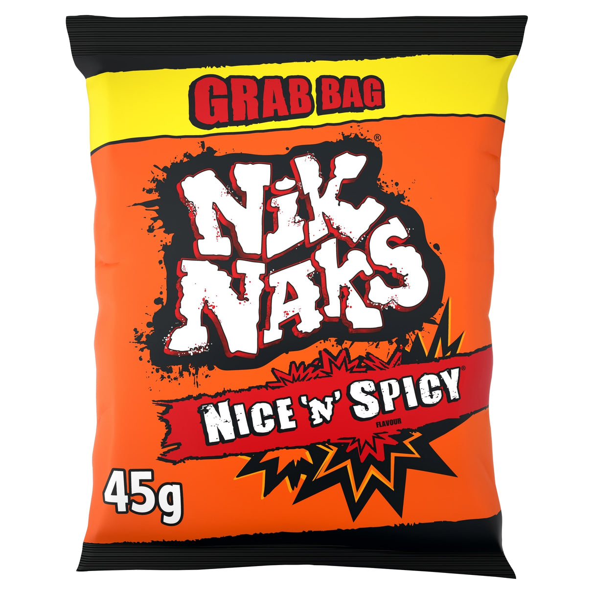 Nik Naks Nice 'N' Spicy Grab Bag Crisps 45 g