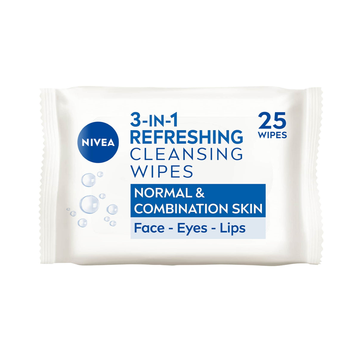Nivea Cleansing Face Wipes Normal Skin 25 Pack