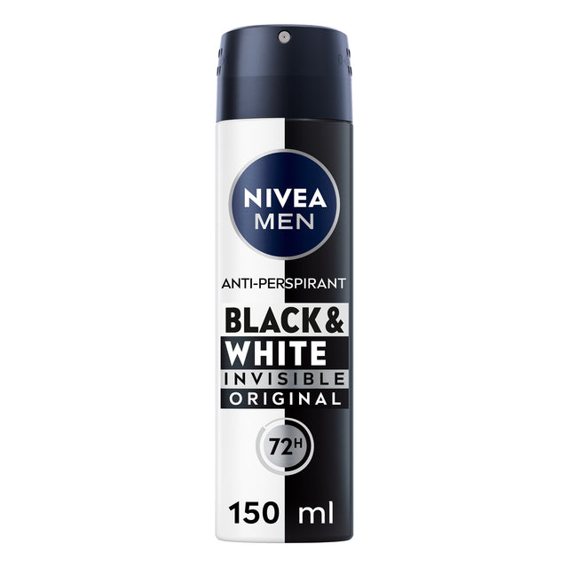 Nivea Men Black & White Original Anti-Perspirant Deodorant Spray 150 ml