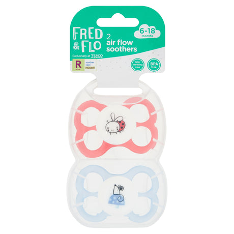 Fred & Flo Air Flow Soothers x2