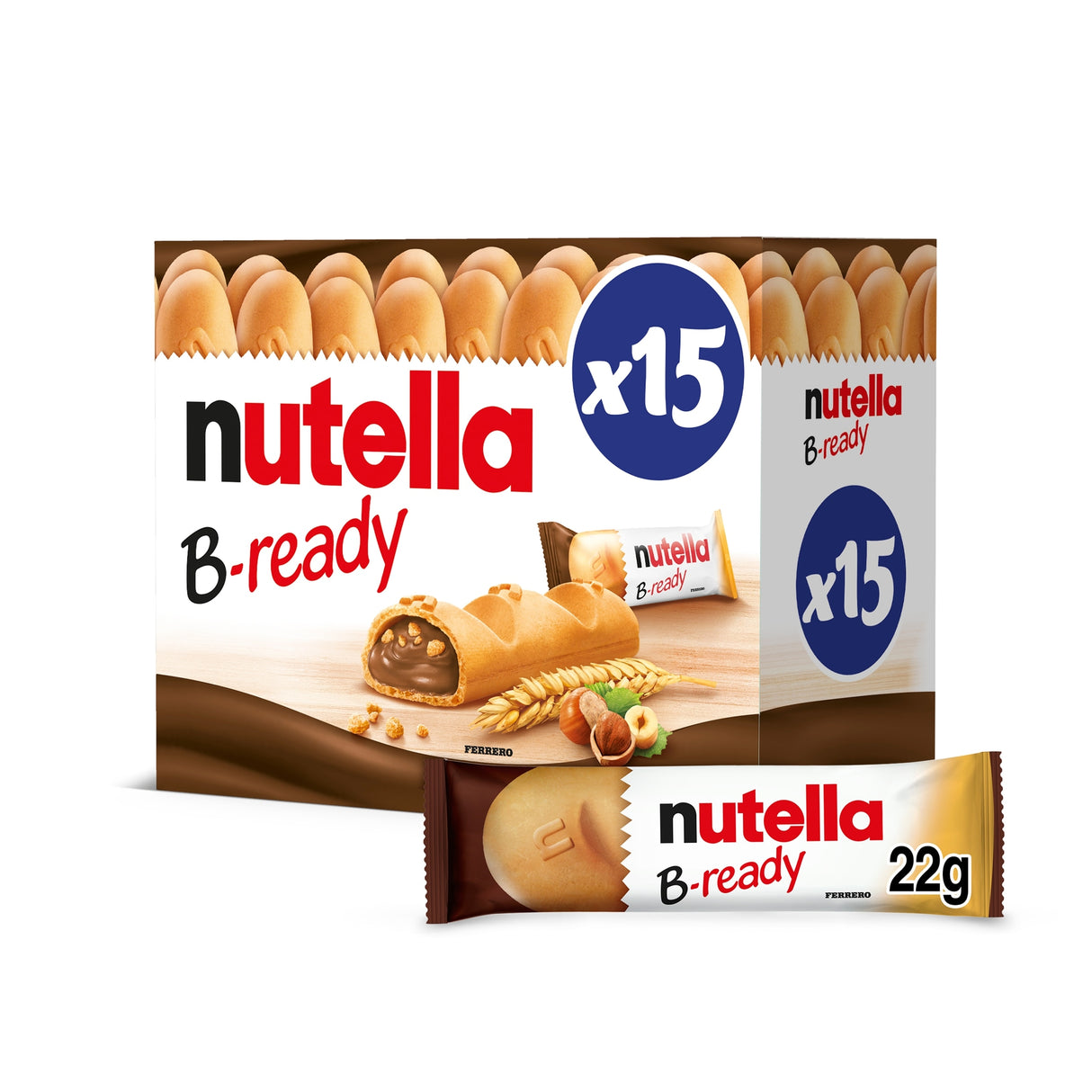 Nutella B-Ready Chocolate Wafers 15 x 22 g