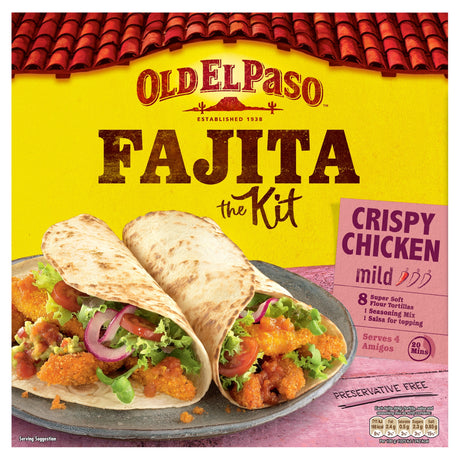 Old El Paso Crispy Chicken Fajita Kit 555 g