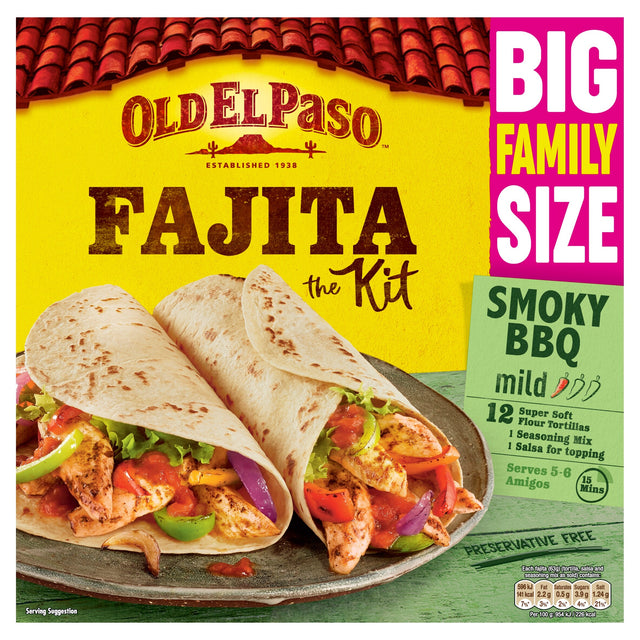 Old El Paso Smoky BBQ Family Fajita Kit 750 g