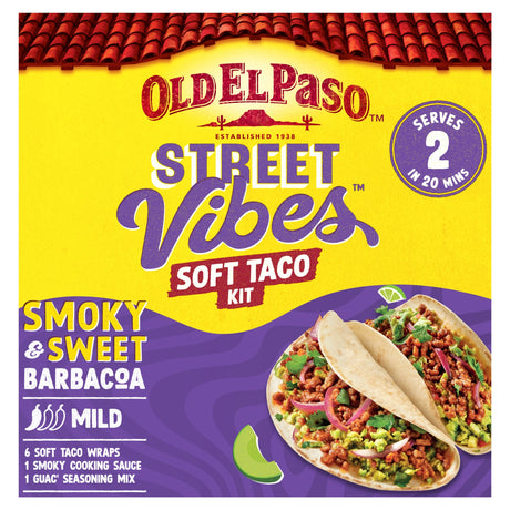 Old El Paso Soft Taco Street Vibes Barbacoa Meal Kit 255 g