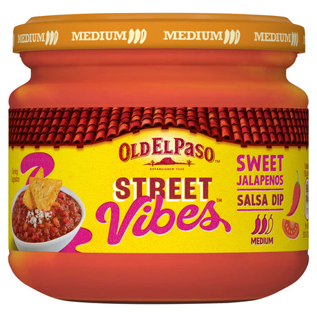 Old El Paso Street Vibes Salsa Dip Sweet Jalapenos 335 g