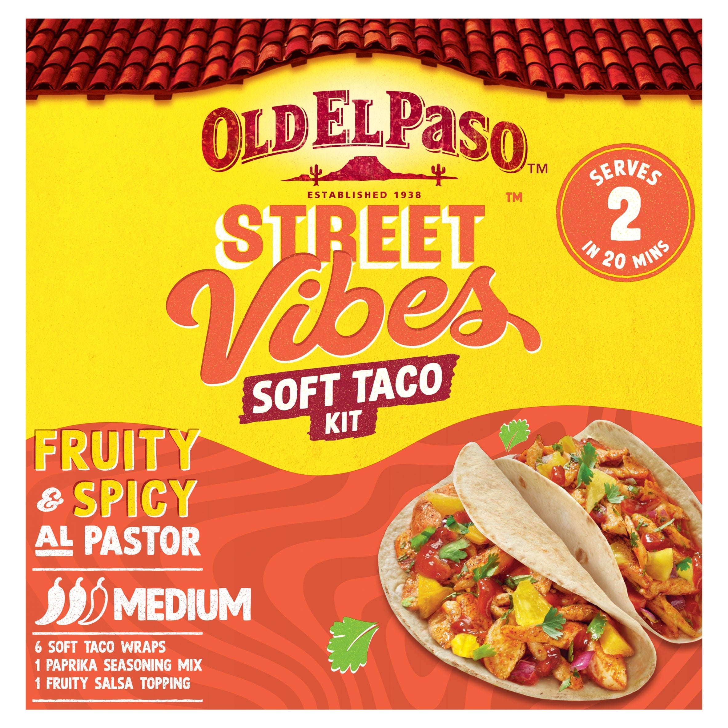 Old El Paso Street Vibes Soft Taco Kit Al Pastor 257 g