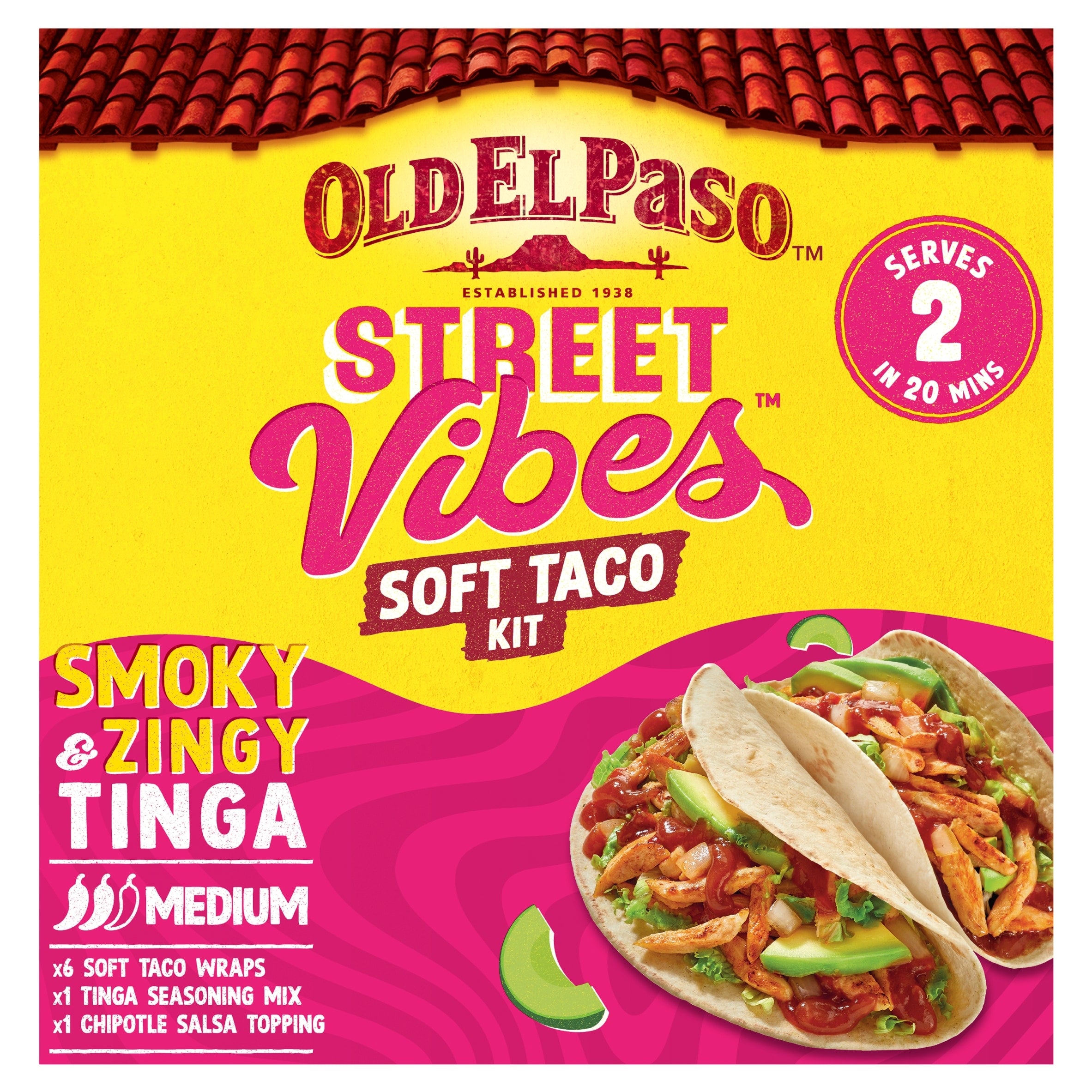 Old El Paso Street Vibes Soft Taco Kit Chipotle 257 g