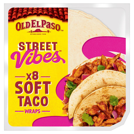 Old El Paso Street Vibes Soft Taco Wraps 8 Pack 220 g