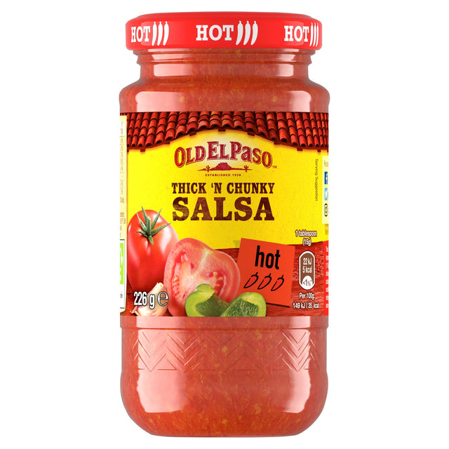 Old El Paso Thick 'N' Chunky Hot Salsa 226 g
