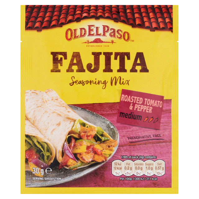 Old El Paso Tomato & Pepper Fajita Seasoning Spice Mix 30 g