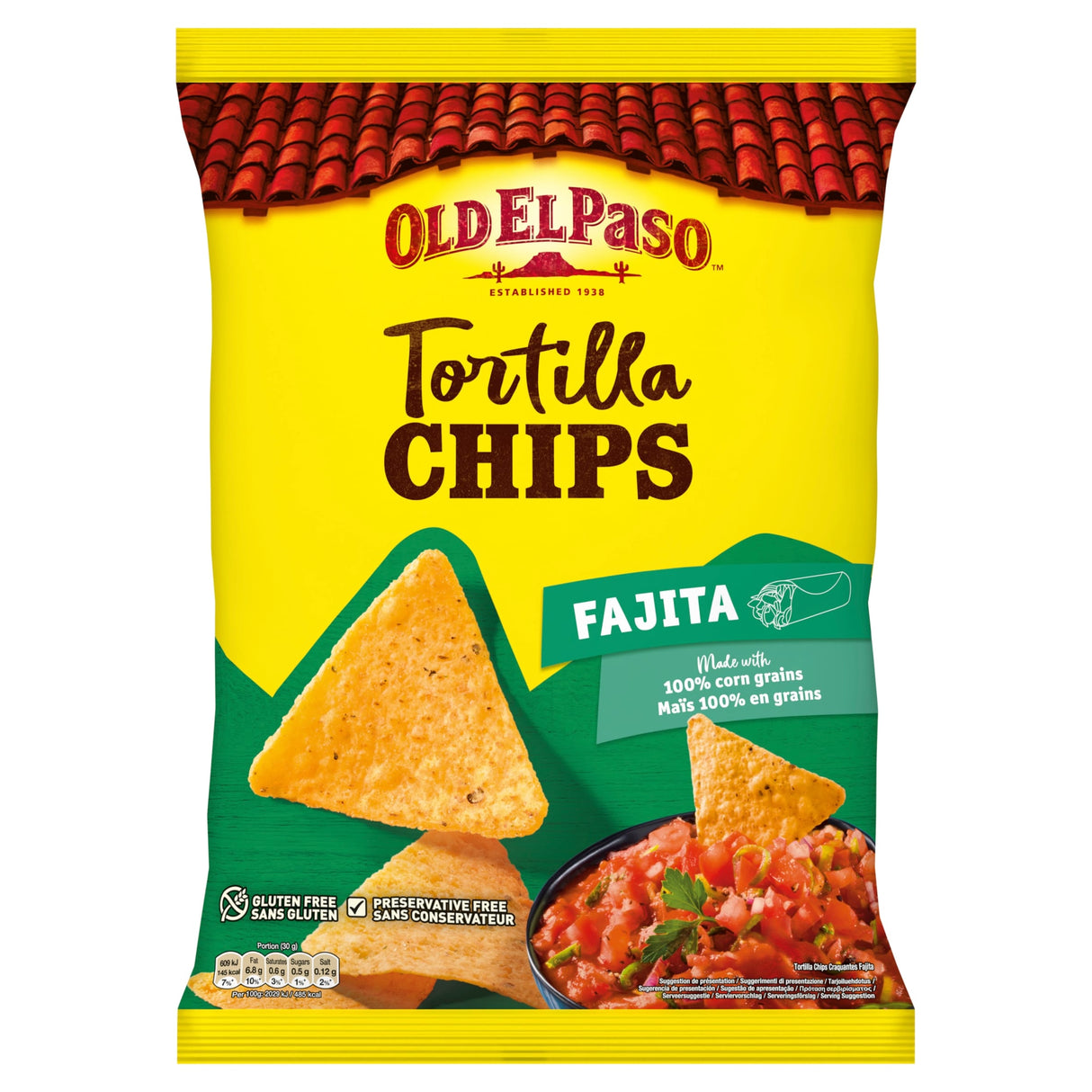 Old El Paso Tortilla Chips Fajita 185 g
