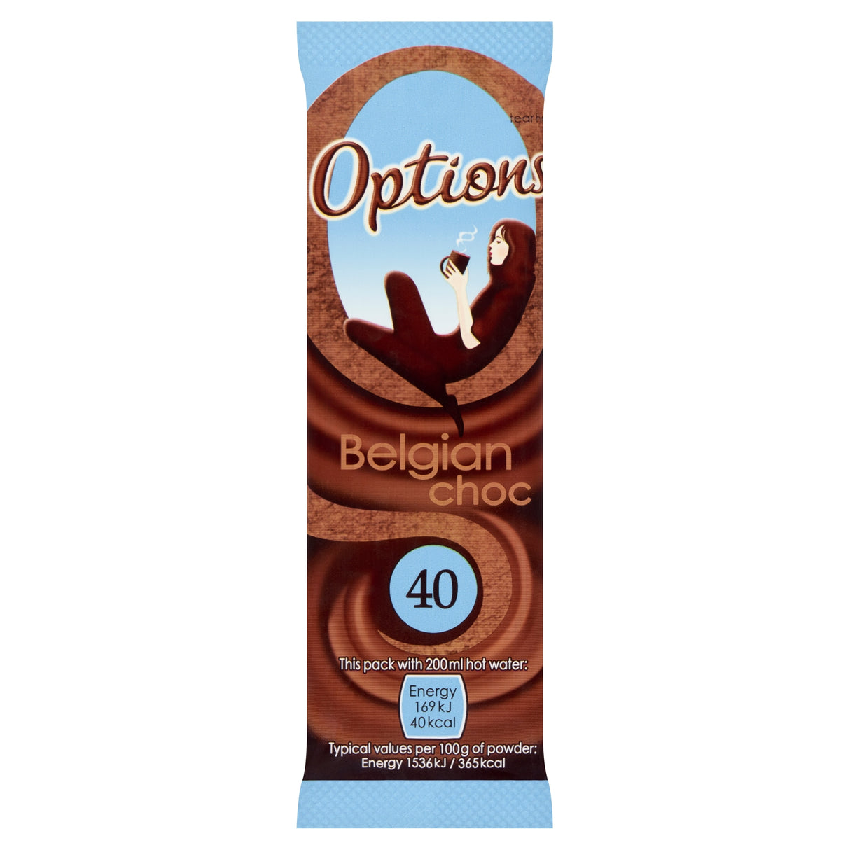 Options Belgian Choc Sachets 11 g