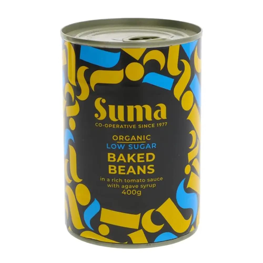Organic Low Sugar Baked Beans 400 g Suma