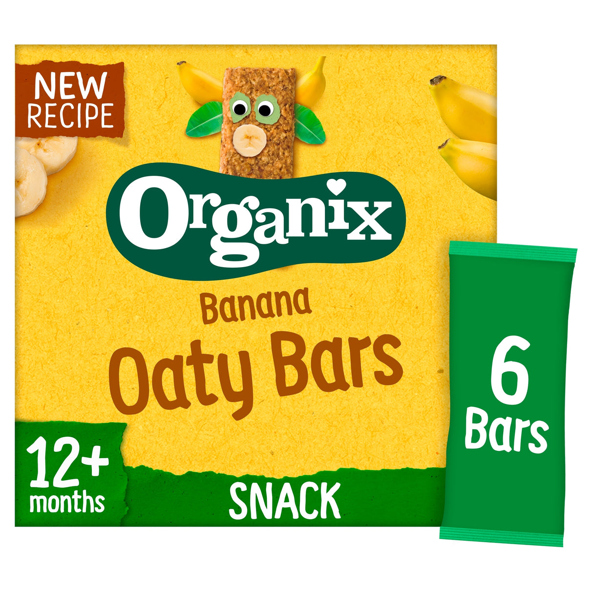 Organix Banana Soft Oaty Bars 6 x 23 g