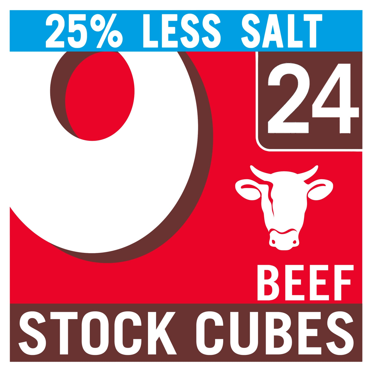 Oxo Reduced Salt Beef Stock Cubes 24 Pack 142 g
