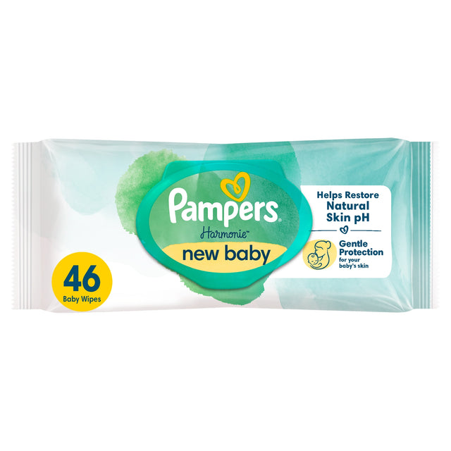 Pampers Harmonie New Baby Wipes 46 Pack
