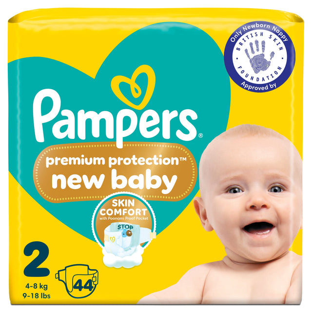 Pampers Premium Protection New Baby Size 2 44 Nappies