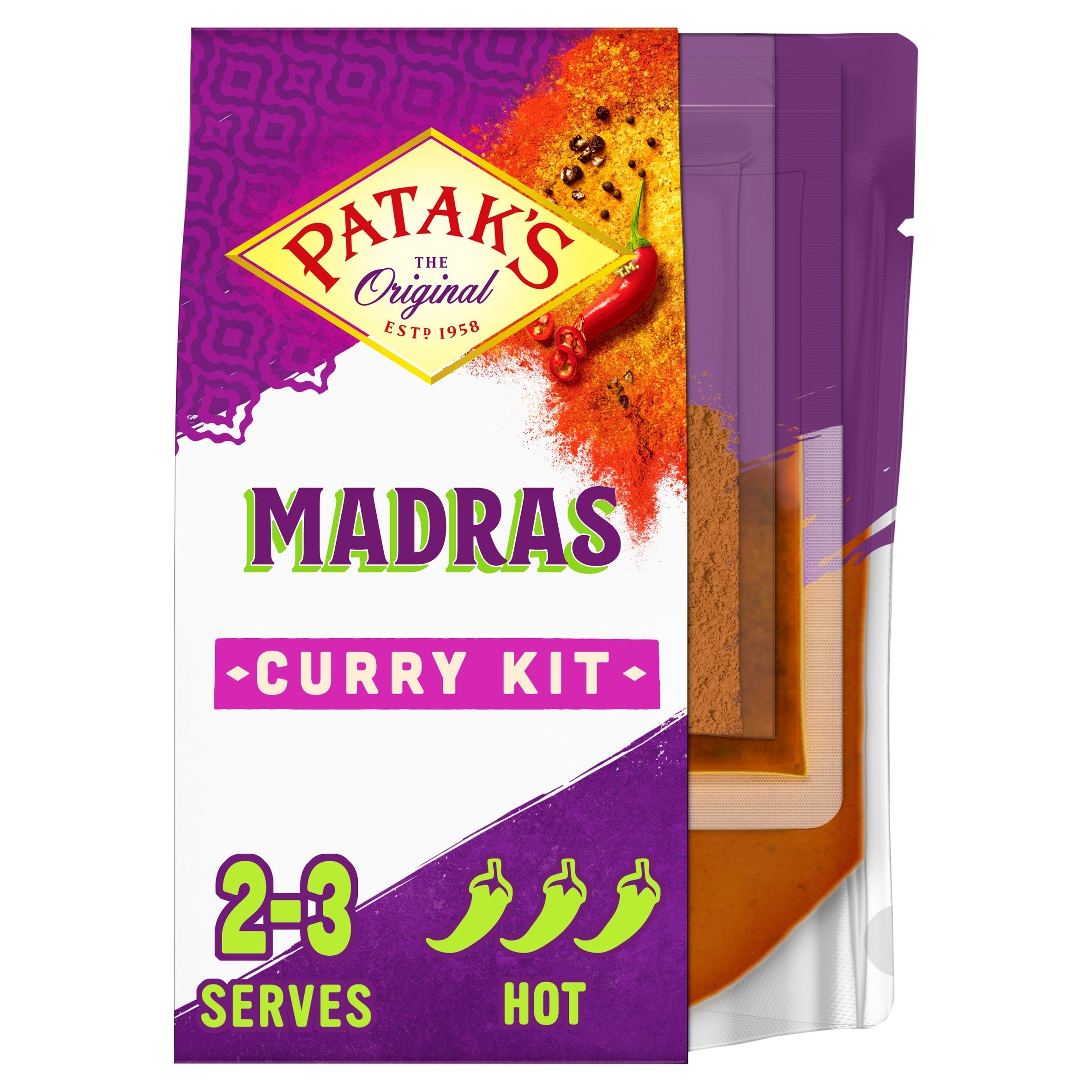 Patak's Madras Spicy & Tangy Curry Kit 270 g