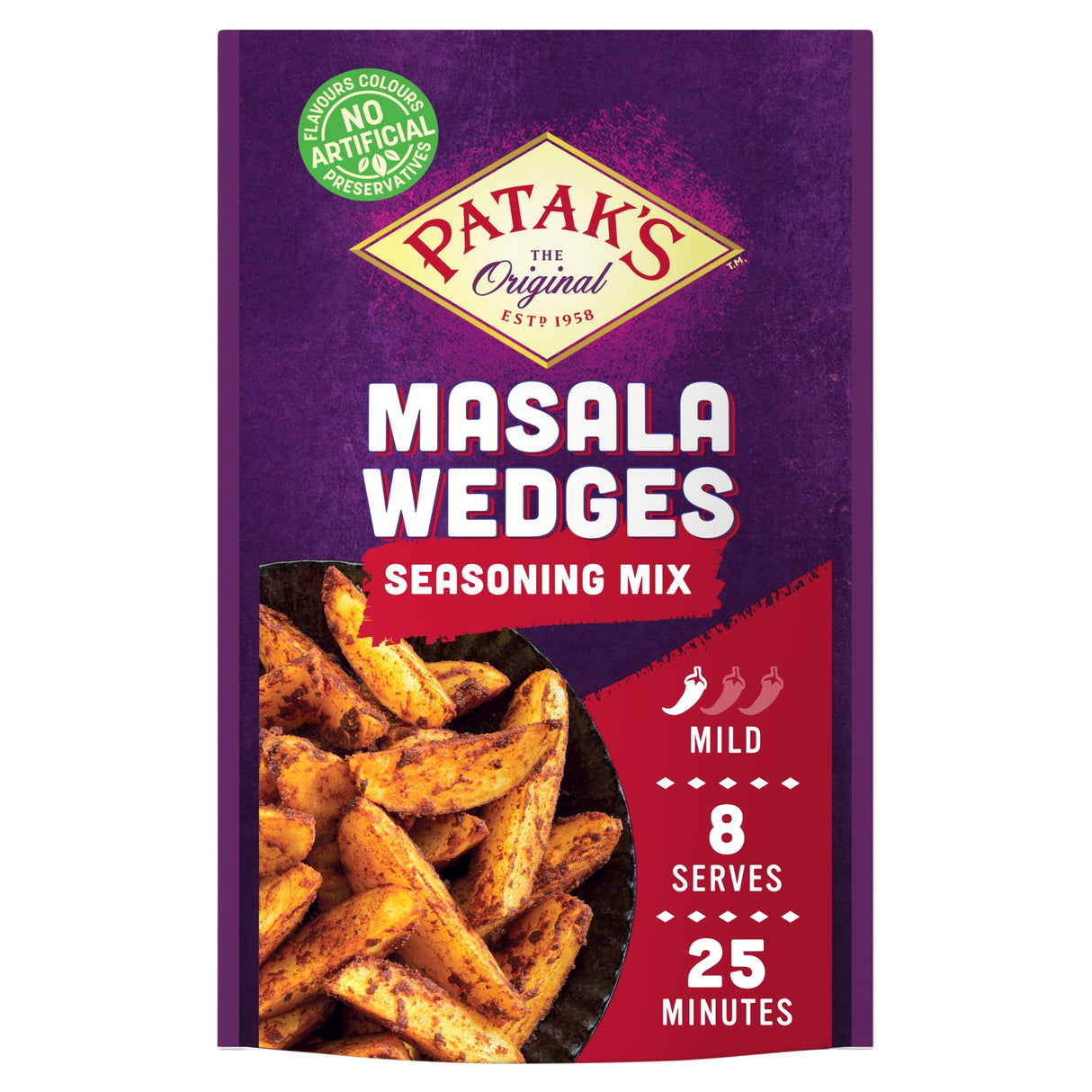 Patak's Masala Wedges Seasoning Mix 25 g