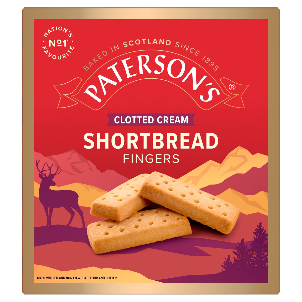 Paterson's Clotted Cream Shortbread Fingers 300 g