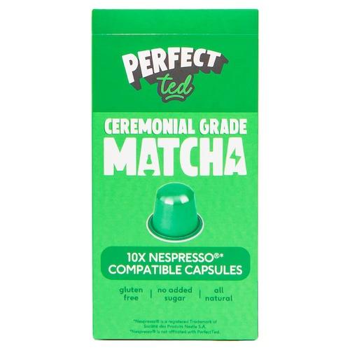 Perfect Ted Ceremonial Grade Matcha Nespresso Capsules 15 g 10 Pods