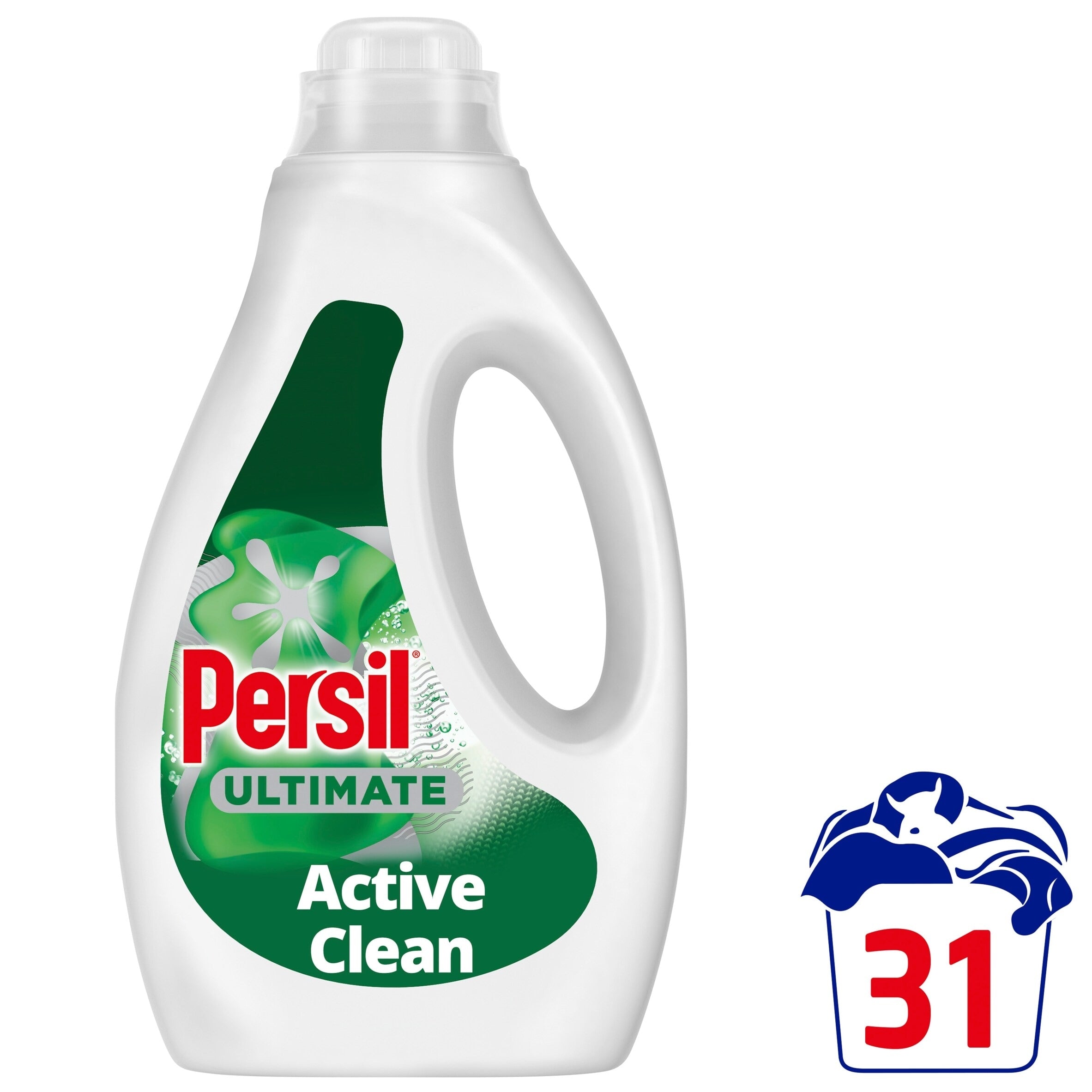 Persil Ultimate Active Clean Bio Laundry Washing Detergent 31 Washes 837 ml