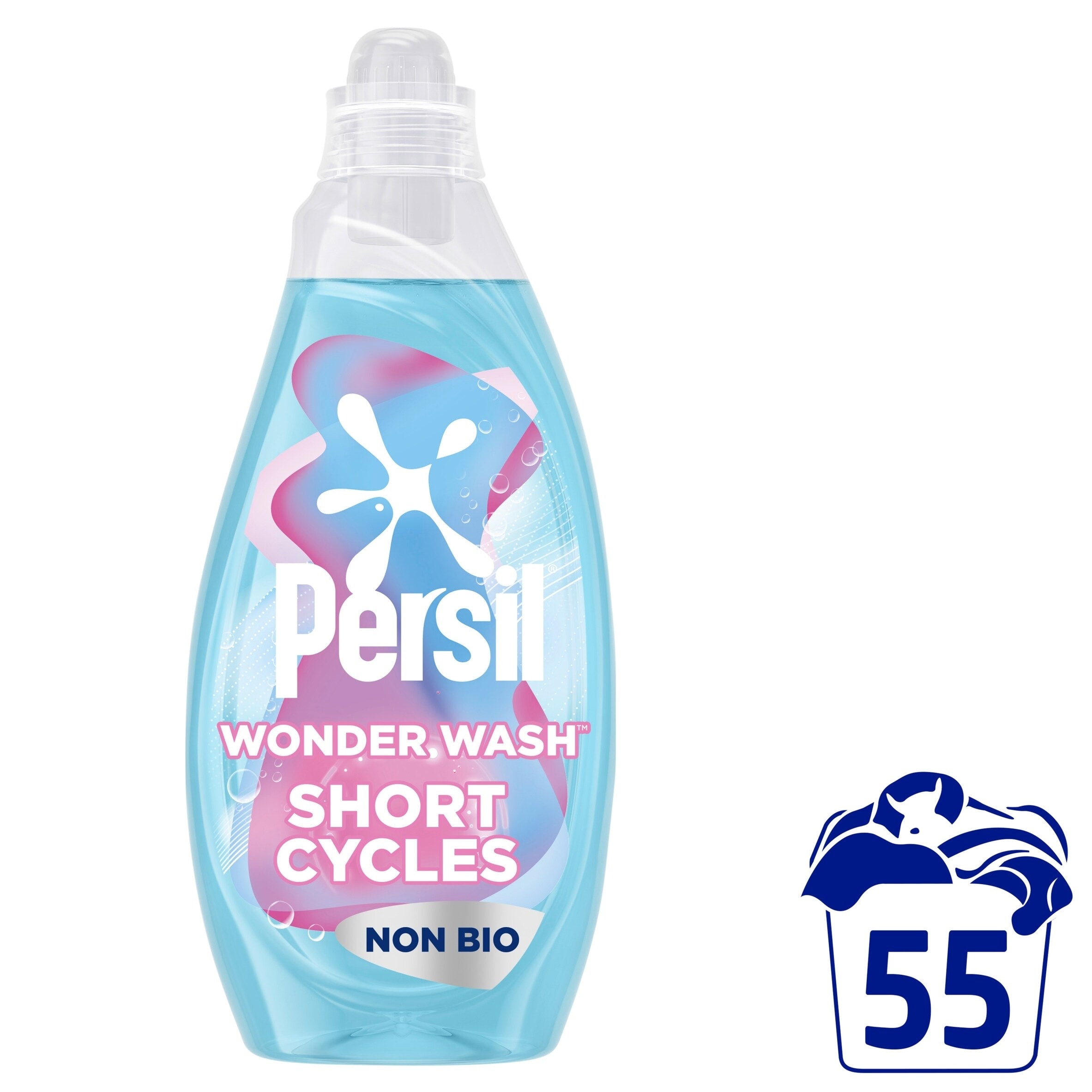 Persil Wonder Wash Sensitive Non Bio Laundry Detergent 55 Washes 1485 ml