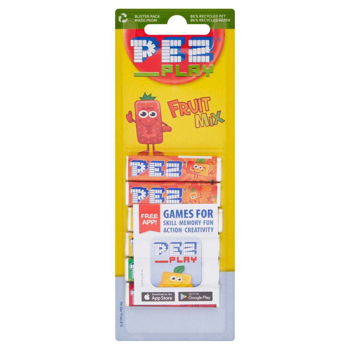 Pez Fruit Mix Candy 6 Pack 51 g