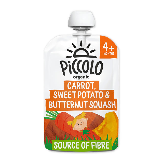 Piccolo Organic Baby Food Carrot Sweet Potato & Butternut Squash 100 g