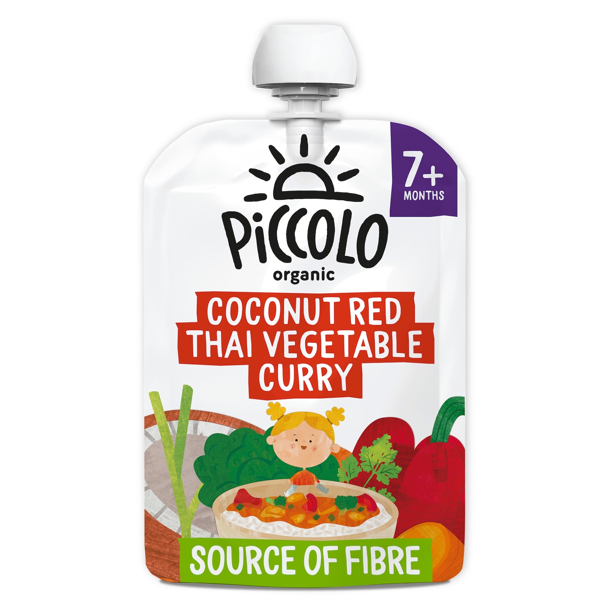 Piccolo Organic Coconut Red Thai Vegetable Curry 130 g