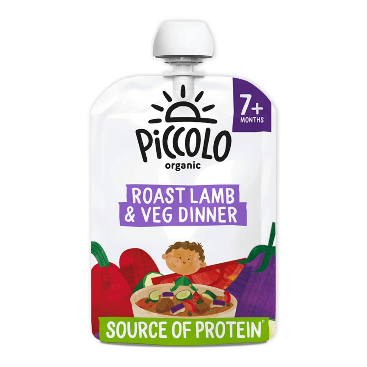 Piccolo Organic Roast Lamb & Veg Dinner 130 g