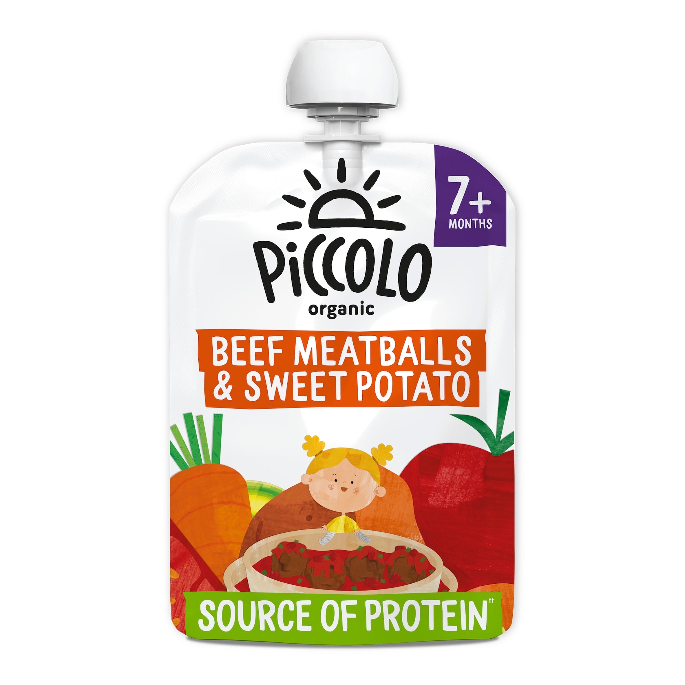 Piccolo Organic Sweet Potato & Beef Ragu Stage 2 130 g