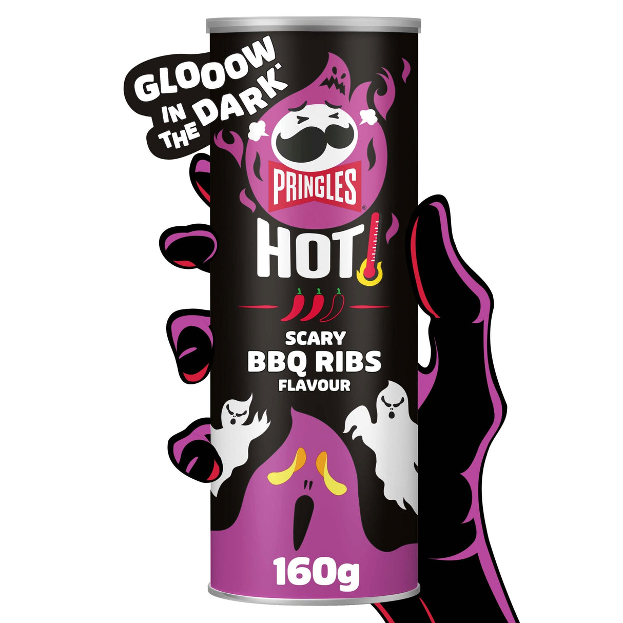 Pringles Hot Smokin' BBQ Ribs Flavour Crisps 160 g