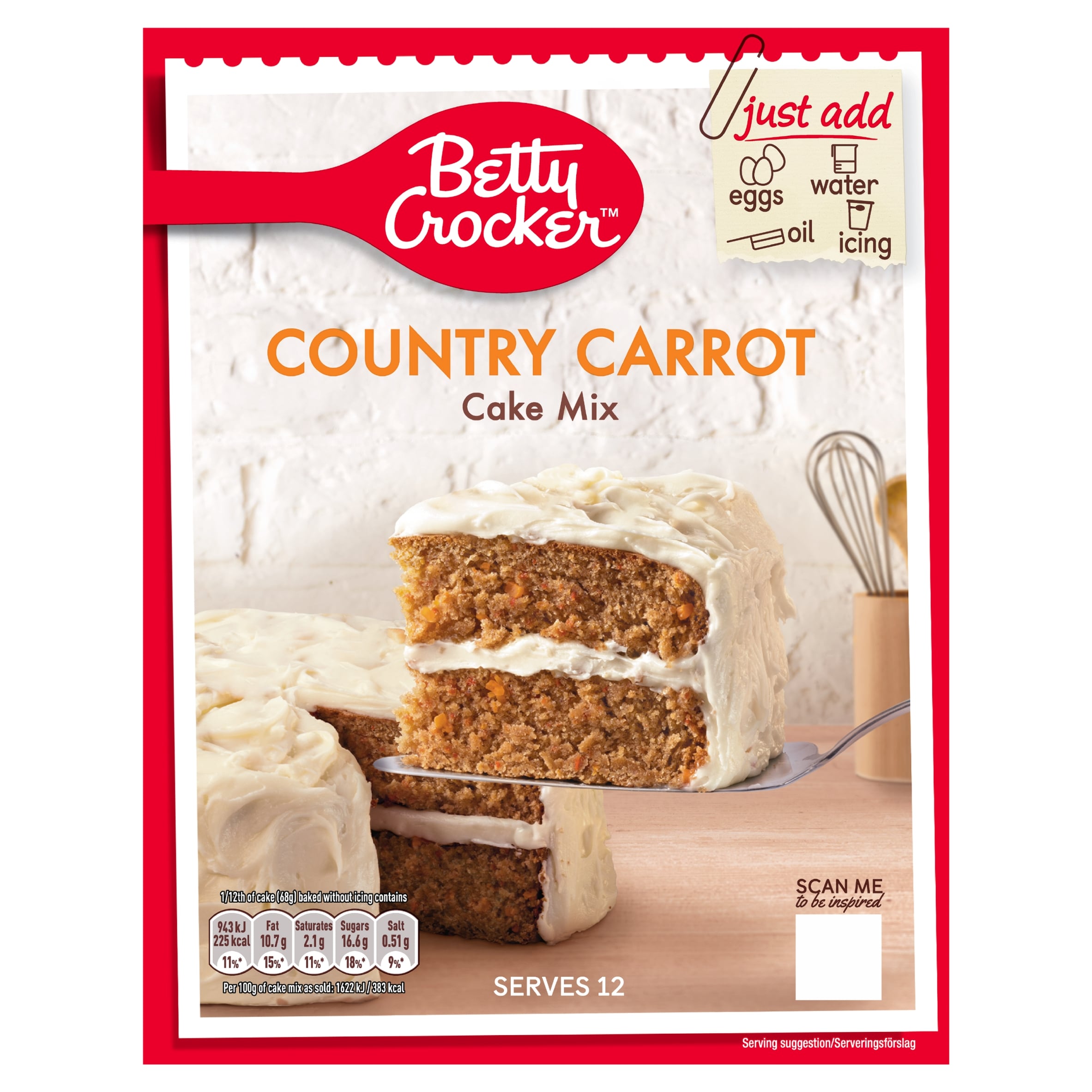 Betty Crocker Country Carrot Cake Mix 425 g