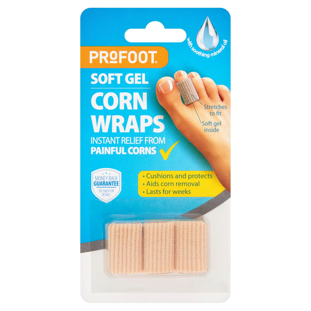 Profoot Soft Gel Corn Wraps x3