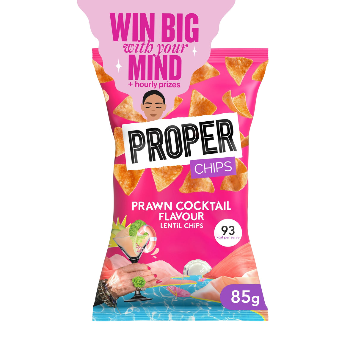 Proper Chips Prawn Cocktail Lentil Chips 85 g