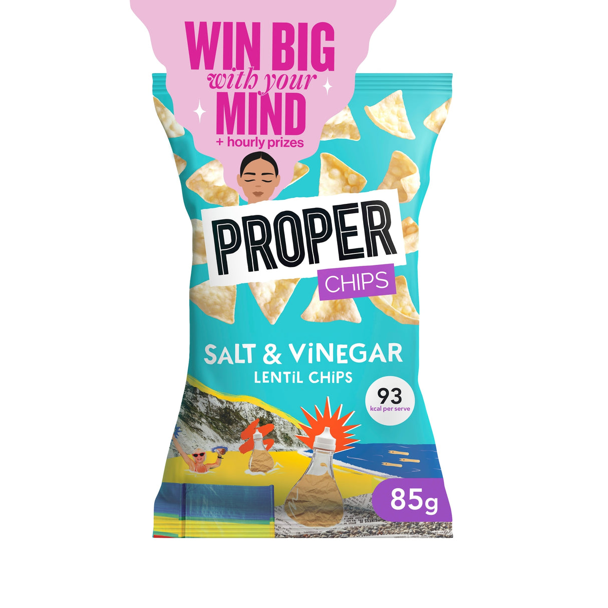 Proper Chips Salt & Vinegar Lentil Chips 85 g
