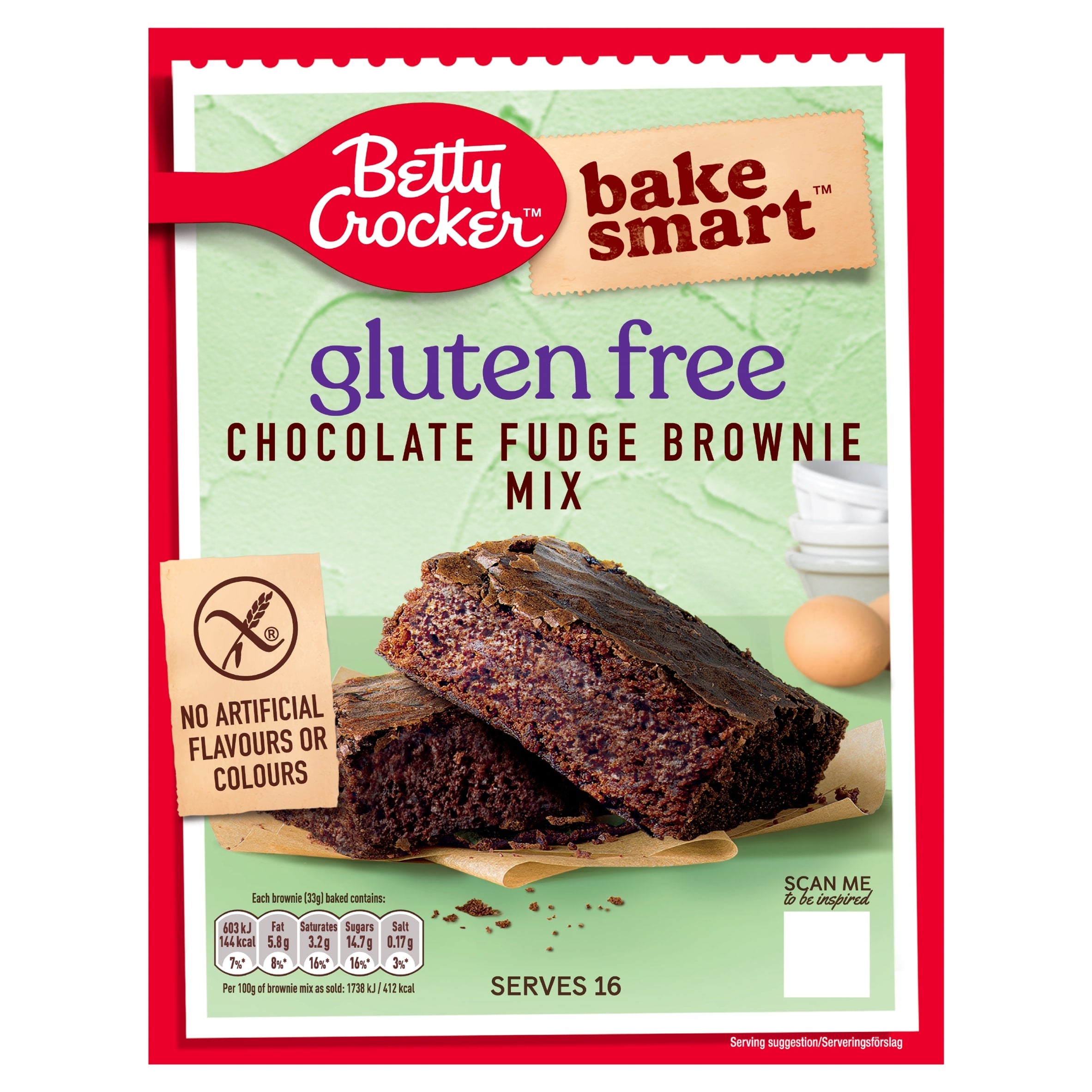 Betty Crocker Gluten Free Chocolate Fudge Brownie Mix 415 g