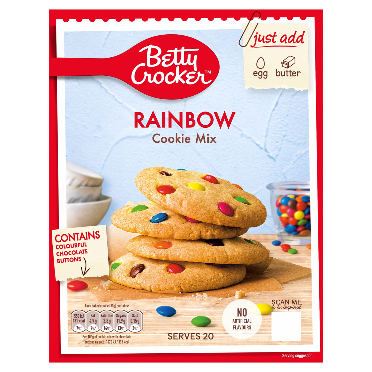 Betty Crocker Rainbow Cookie 495 g