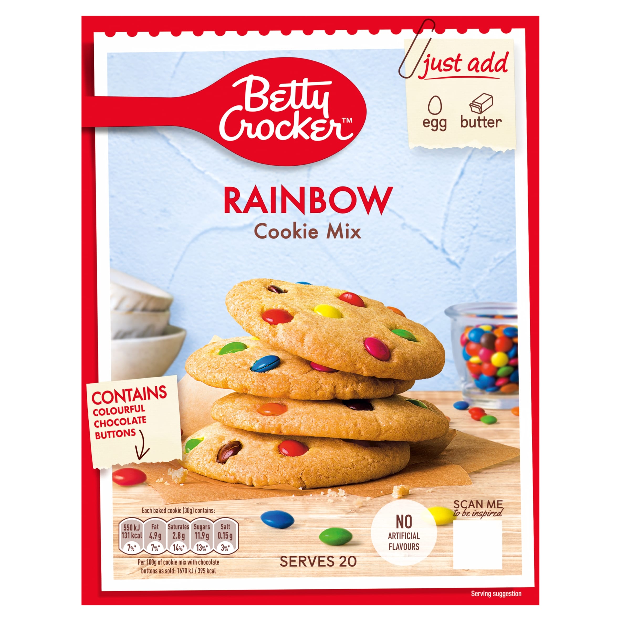Betty Crocker Rainbow Cookie 495 g