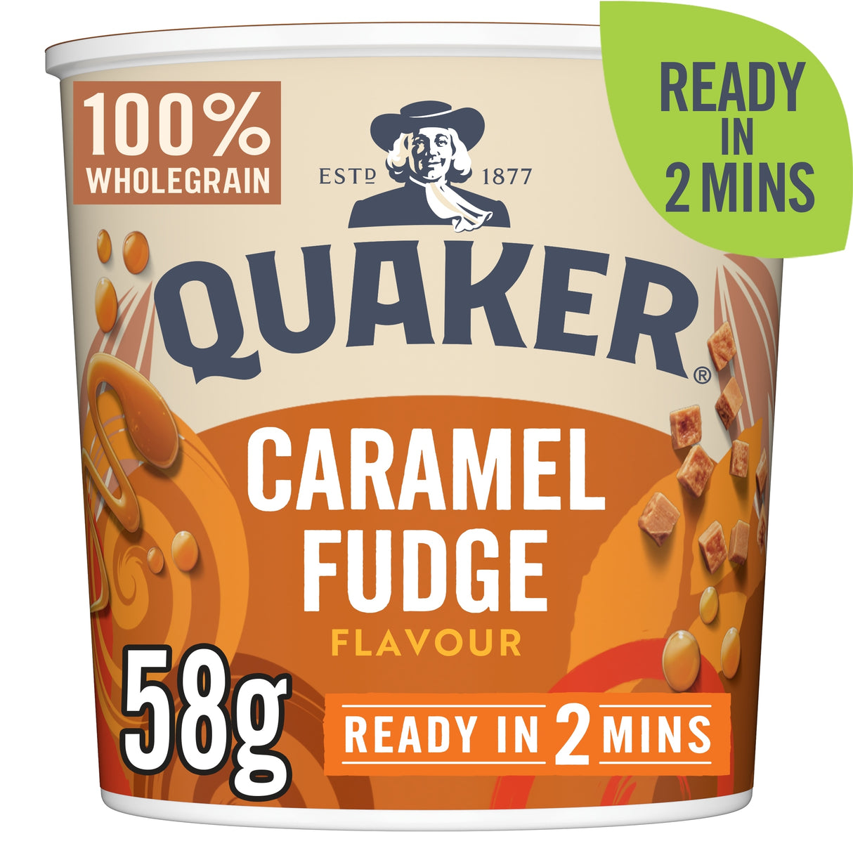 Quaker Caramel Fudge Porridge Pot 58 g