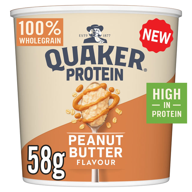 Quaker Protein Porridge Pot Peanut Butter Flavour 58 g