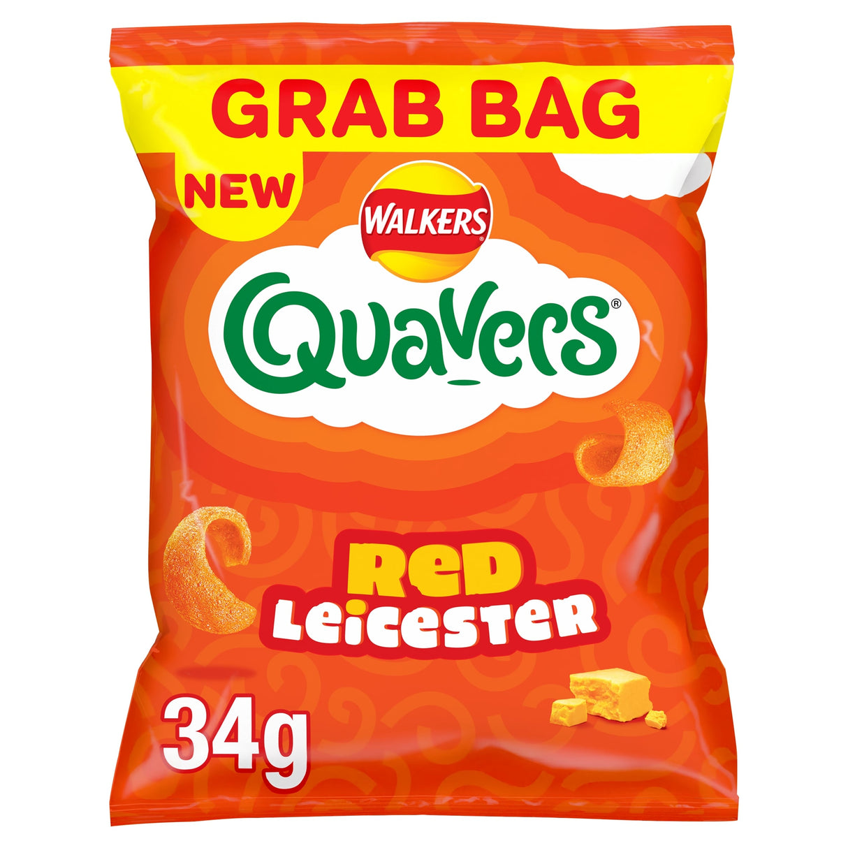 Quavers Red Leicester Grab Bag Crisps 34 g