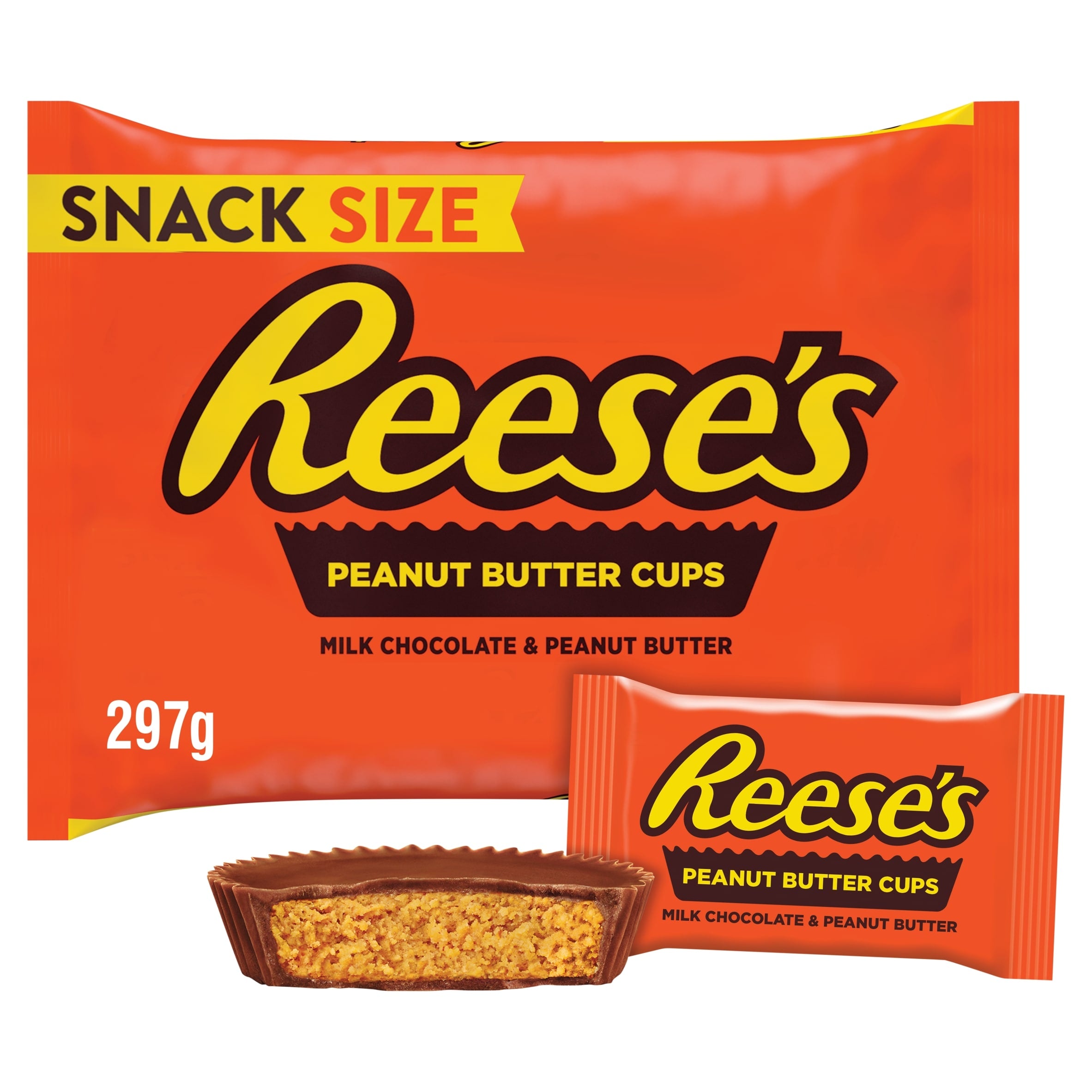 Reese's Milk Chocolate Peanut Butter Cups Snack Size Multi-Pack 297 g