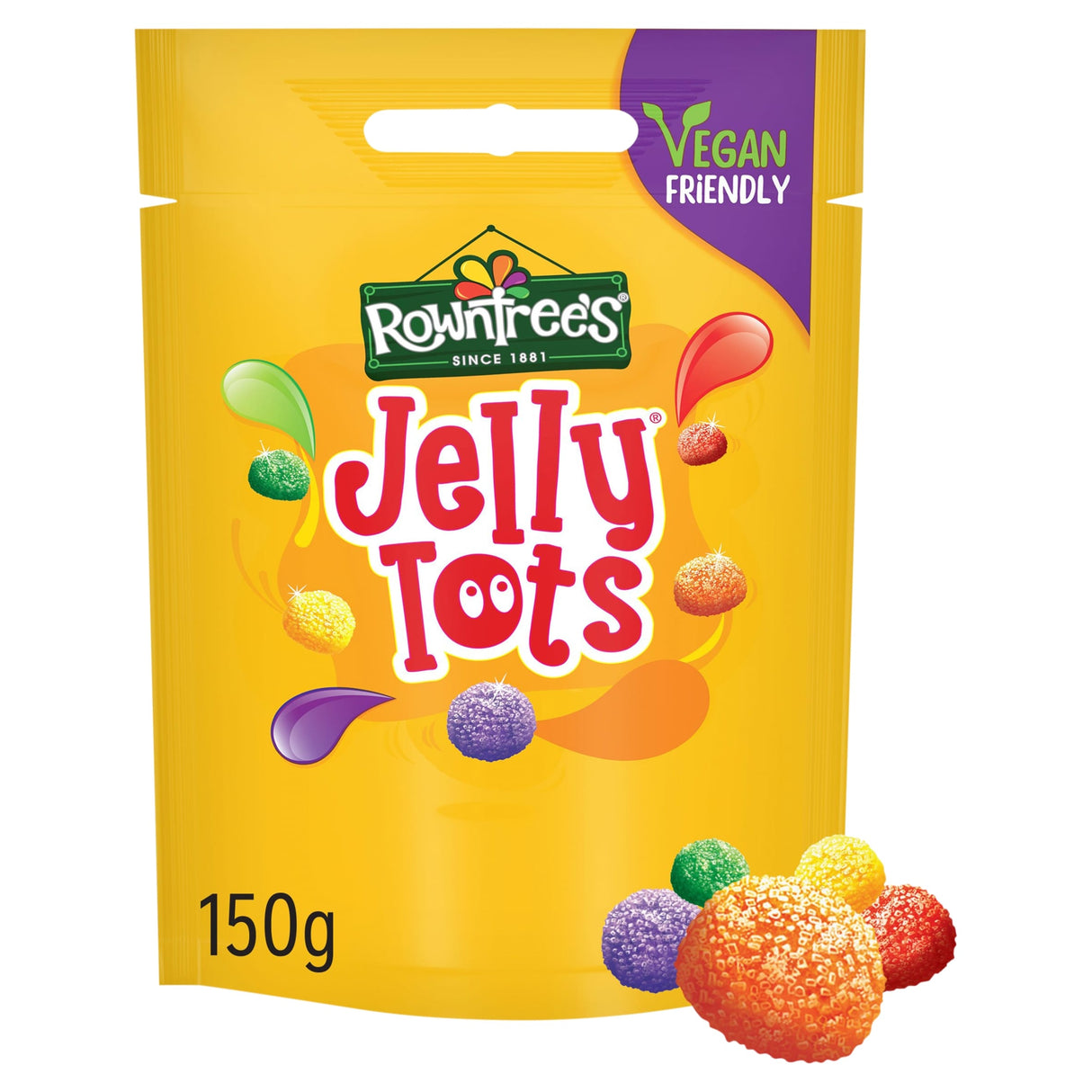 Rowntree's Jelly Tots Sweets Sharing Bag 150 g