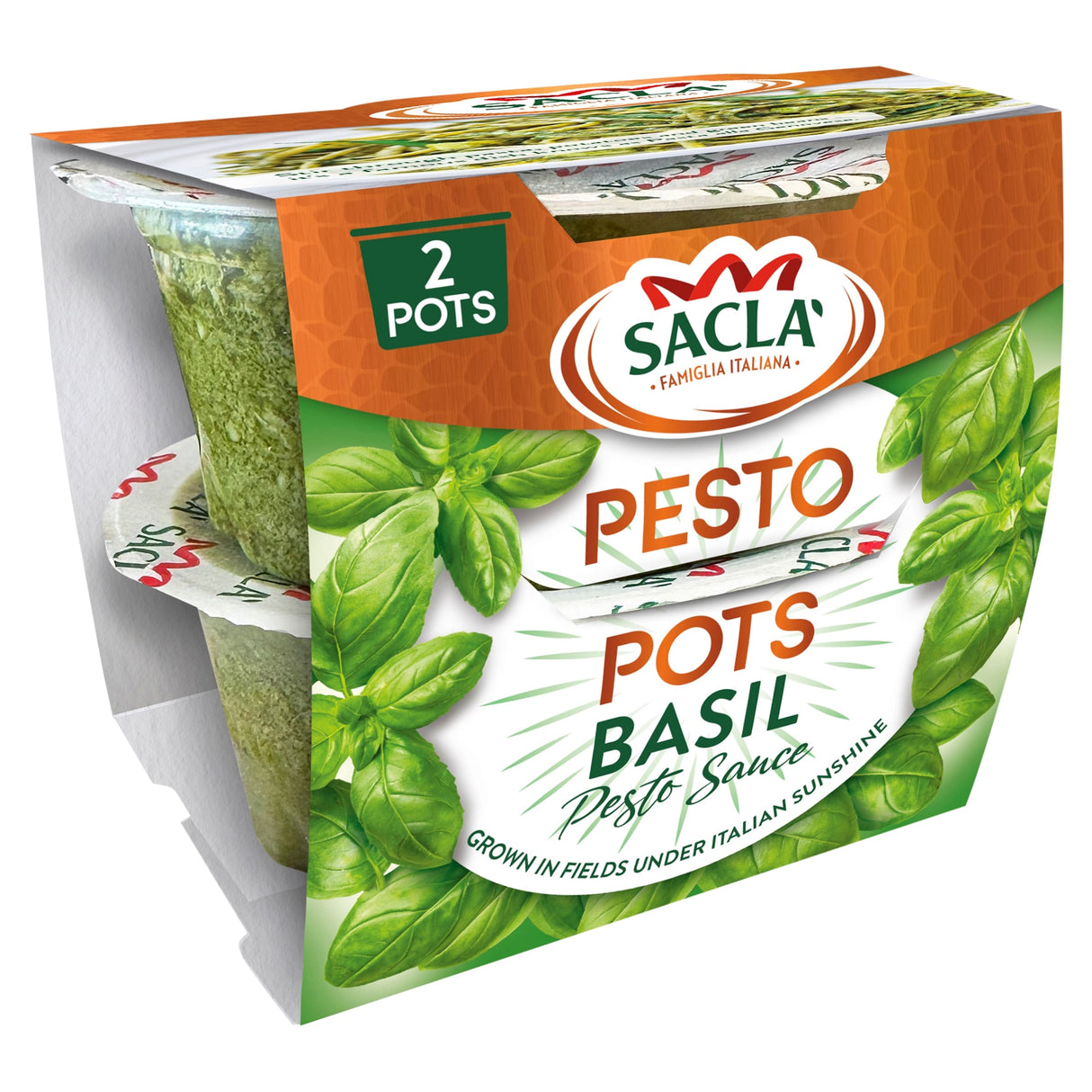 Sacla Basil Pesto Pots 90 g