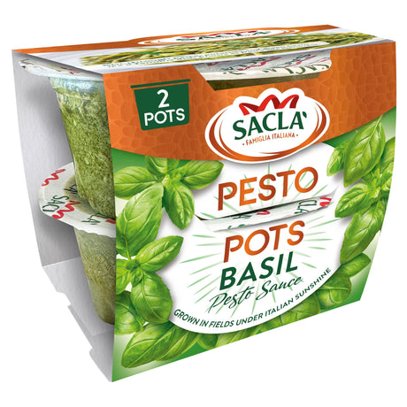 Sacla Basil Pesto Pots 90 g